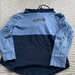Hollister Blue and Navy Hoodie